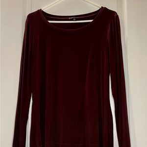 Cupio Long Sleeve Knit Top Dark Brown Stretch Size XL